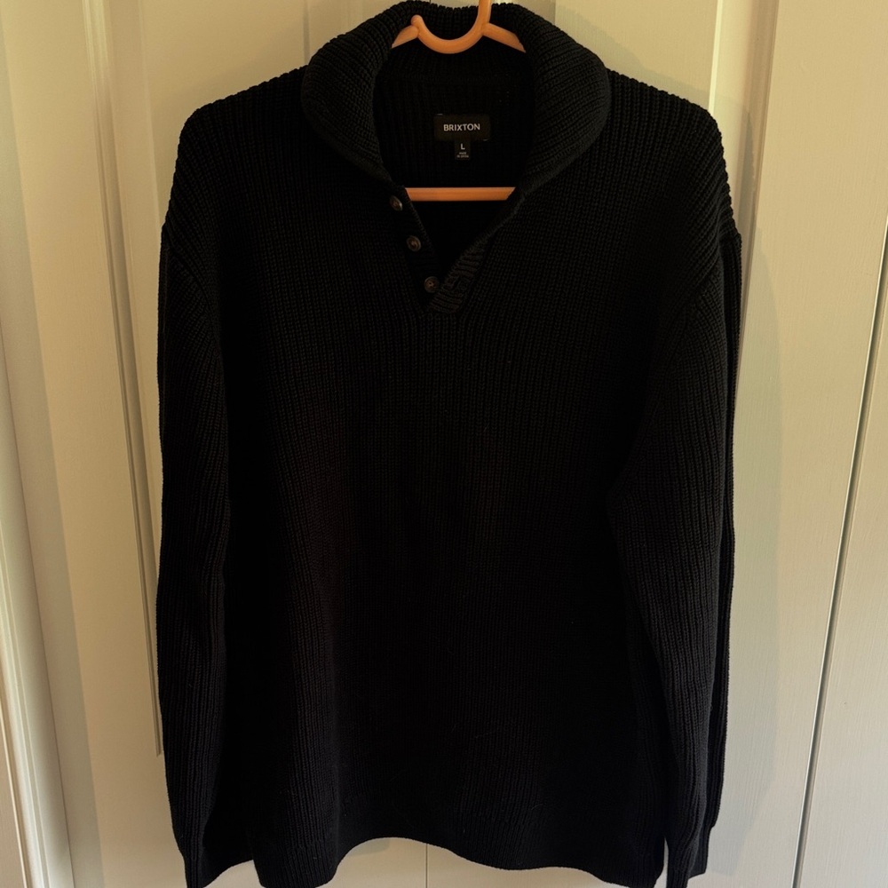 Brixton Men's Turtleneck Sweater in Black